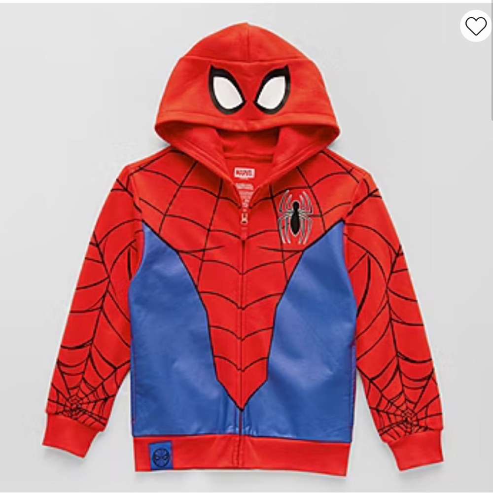 Disney Marvel Spider-Man Boys Hoodie - Size 7/8